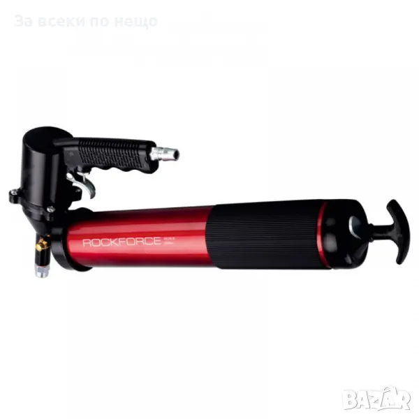 Метален пневматичен шприц за масло с твърд и мек накрайник 600 мл - такаламит RockForce, снимка 1