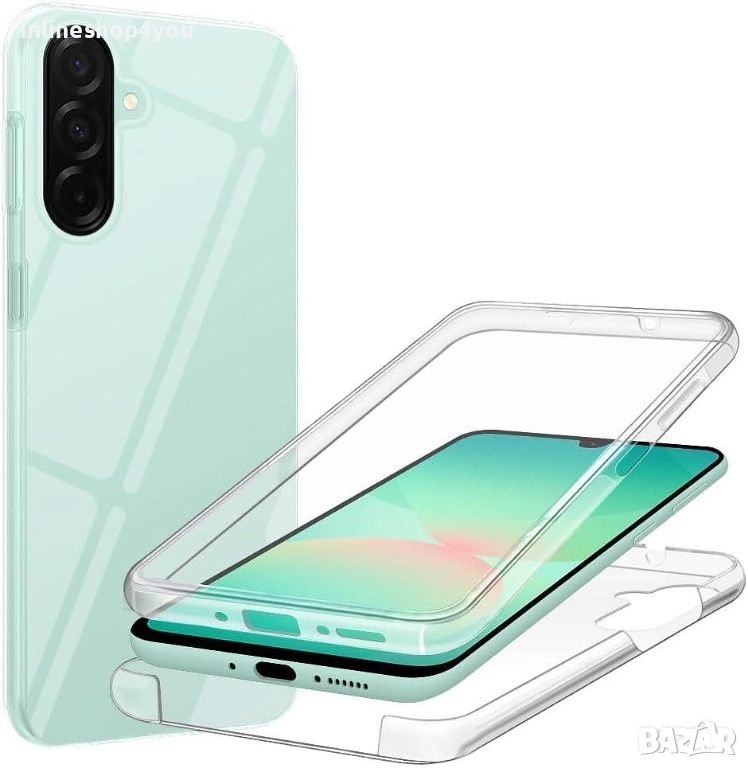 Прозрачен 360° Градуса Кейс Samsung Galaxy A26, снимка 1