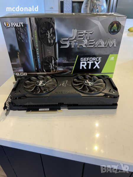 видео карта Palit GeForce RTX 3070 JetStream 8GB GDDR6 Graphics Card, снимка 1