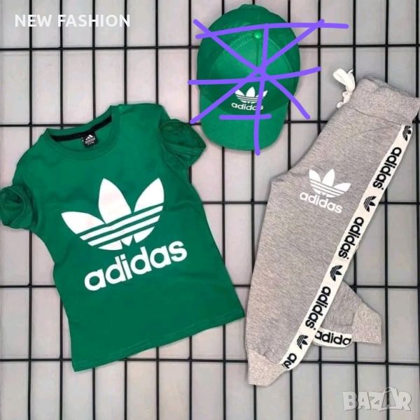 Детски Памучен Комплект : 7-8 : ADIDAS , снимка 1