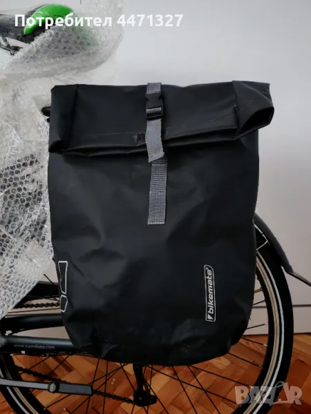 Чанта/Раница/Дисаги за вело-багажник с вграден дъждобран - 17л., снимка 1