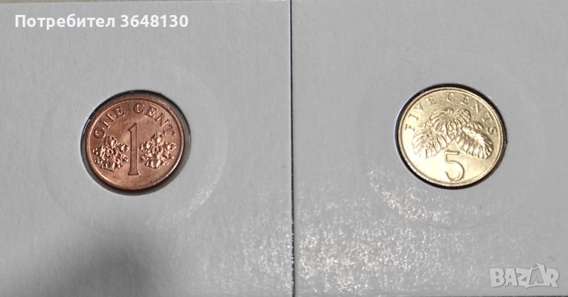 Монети Сингапур (UNC) - 2 бр. [1994 - 1995], снимка 1