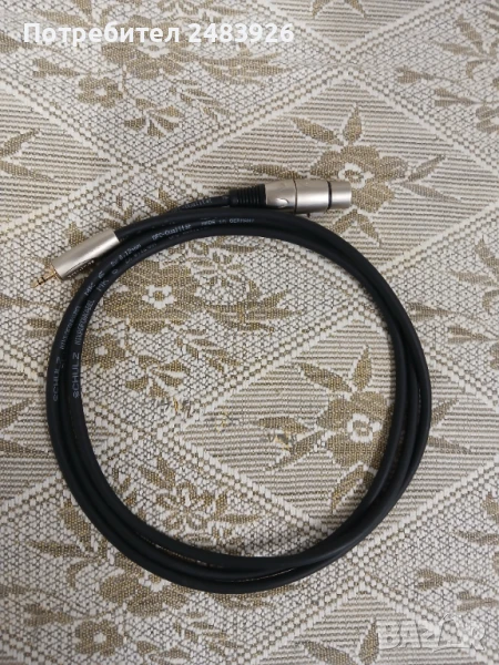 Микрофонен кабел XLR женски към 3.5 mm. (мъжки)., снимка 1