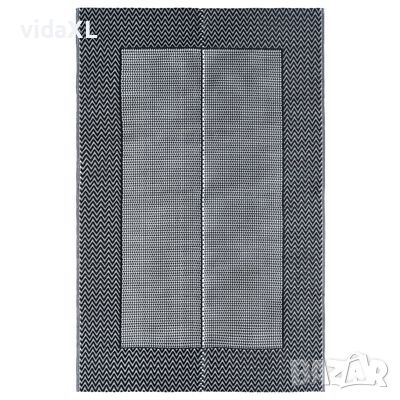 vidaXL Външен килим, сив, 190x290 см, PP（SKU:310415, снимка 1