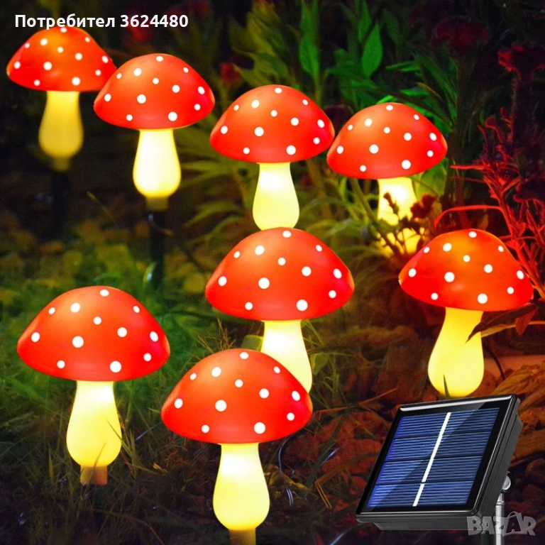 Комплект Соларни Гъбки ЗА ГРАДИНА 4494, снимка 1