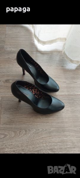 Черни обувки на ток, 38, Graceland,  изкуствена кожа , снимка 1
