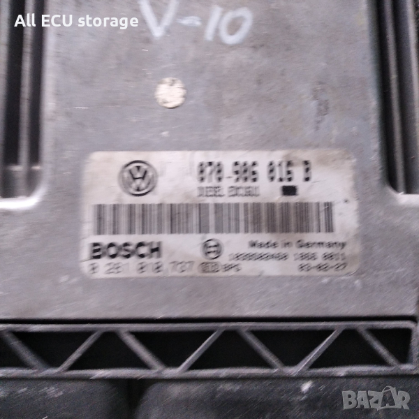 ecu  vw volkswagen touareg phaeton 5.0 , 0281010737, 070 906 016 B, снимка 1