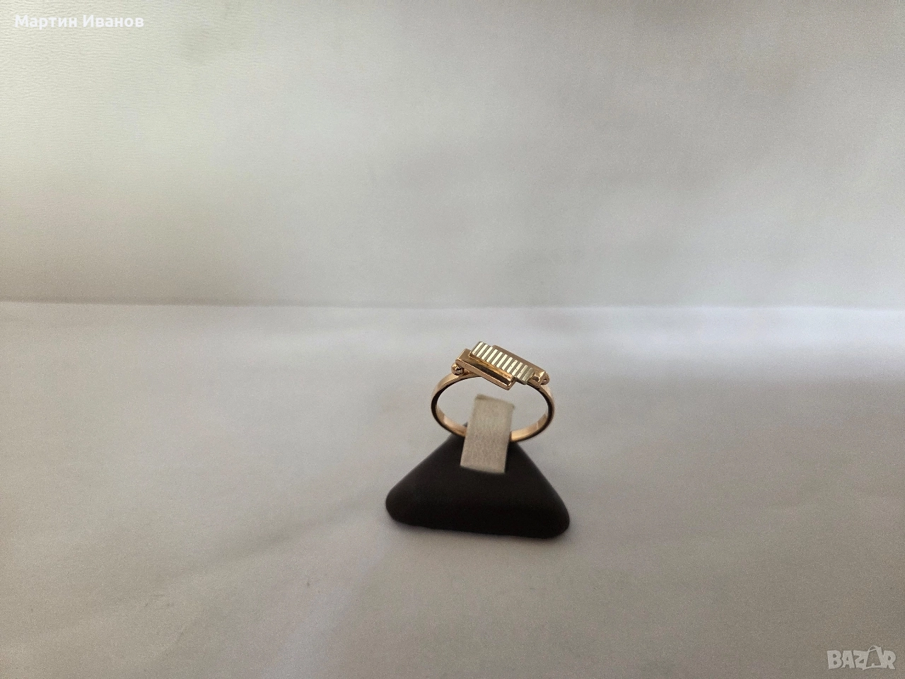 Златен руски пръстен бяло и жълто, снимка 1