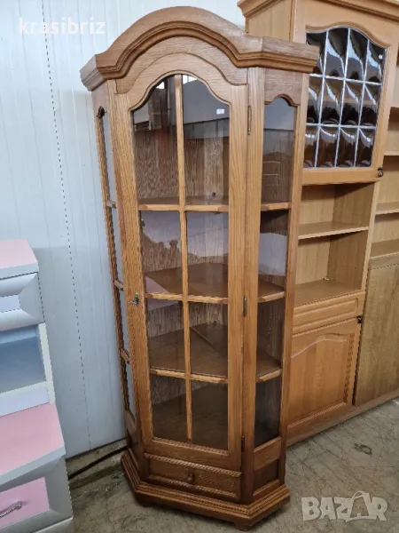 Масивна Ъглова Витрина -внос от Германия! , снимка 1