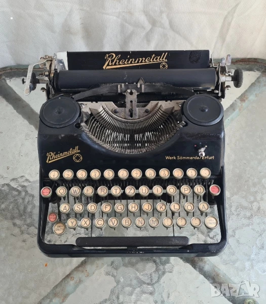 Стара пишеща машина Rheinmetall , снимка 1