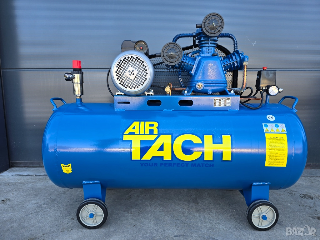 Компресор за въздух - 200 литра 3.0 kW, 4 hp 12 bar.480л/м, снимка 1