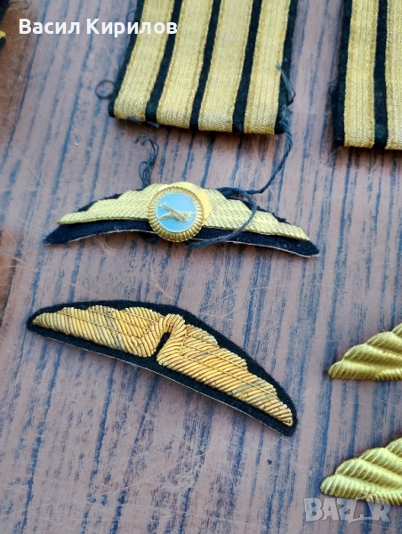 Пагони ретро пилотски и копчета , снимка 1