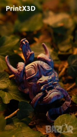 3д принтирана декоративна они маска, снимка 3 - Декорация за дома - 53858238