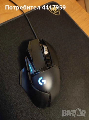 Геймърска мишка Logitech G502 Hero и MousePad/Подложка за мишка COUGAR Control EX-M