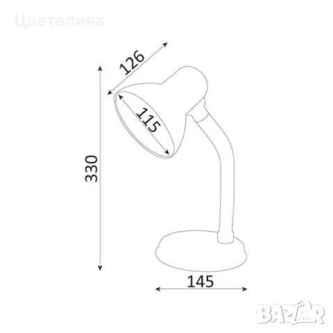 Функционална настолна лампа,  Јако, Е27, снимка 2 - Настолни лампи - 47328899