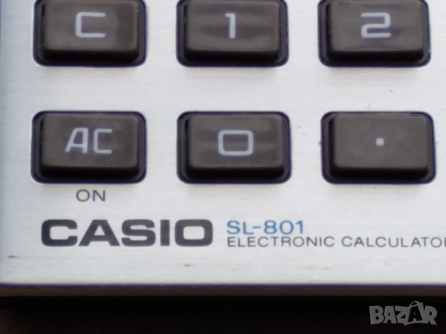 Ретро калкулатор CASIO SL-801, снимка 4 - Друга електроника - 52061940