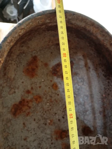 Стара кашпа,саксия, манган, снимка 3 - Други ценни предмети - 50929449