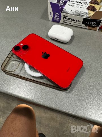 iphone 14 128gb red плюс air pods pro 2, снимка 6 - Apple iPhone - 46583580