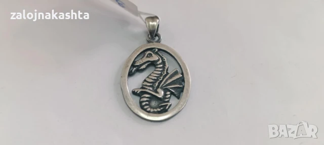 Сребърна висулка -3,67гр/925, снимка 2 - Колиета, медальони, синджири - 50442223