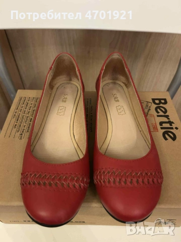 Червени дамски пантофки, снимка 5 - Дамски ежедневни обувки - 53136926