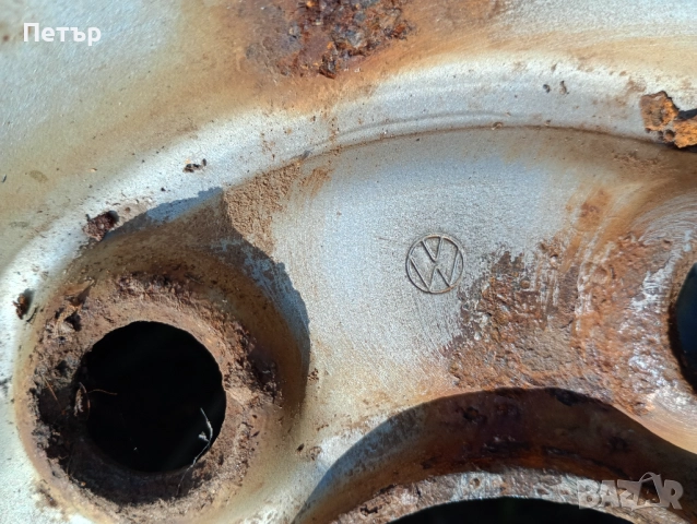 2 броя железни джанти 16ски фолцваген транспортер Т5 Т6 7HO601027C, снимка 3 - Гуми и джанти - 52031554