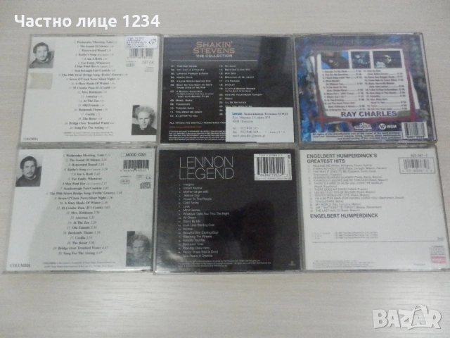 Shakin' Stevens/ John Lennon/ Ray Charles / Simon & Garfunkel/ Engelbert Humperdinck, снимка 2 - CD дискове - 49309788