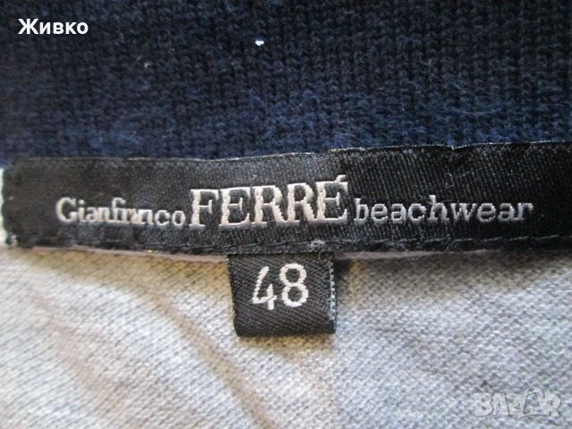 Gianfranco FERRE сива тениска размер 48., снимка 3 - Тениски - 45593931