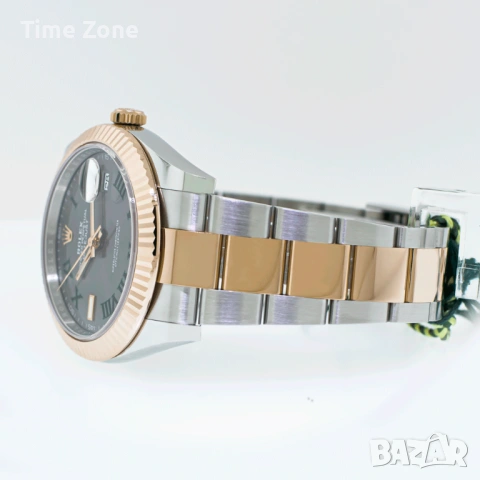 Rolex Datejust 41mm Two-Tone Rose Gold Wimbledon Dial Automatic Различни Варианти, снимка 7 - Мъжки - 54051793