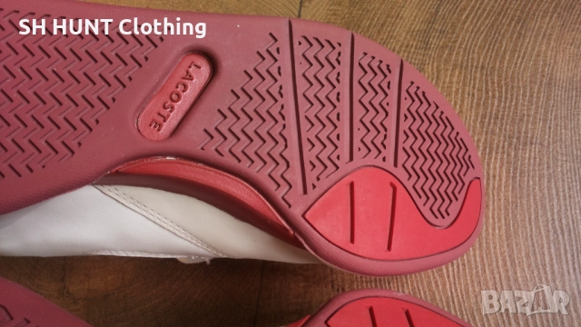 LACOSTE SNEAKERS COURT SLAM 319 SFA WHITE Размер EUR 40 / UK 6,5 естествена кожа 54-14-S, снимка 16 - Ежедневни обувки - 52640300