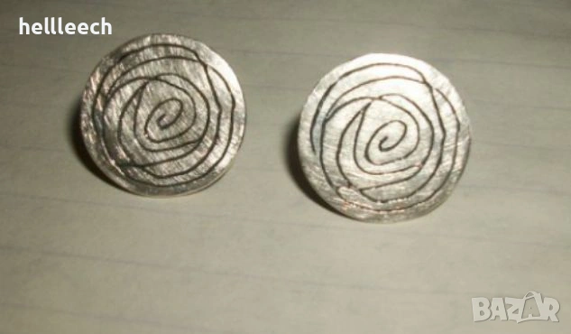 Сребърни обеци, снимка 2 - Обеци - 54258869