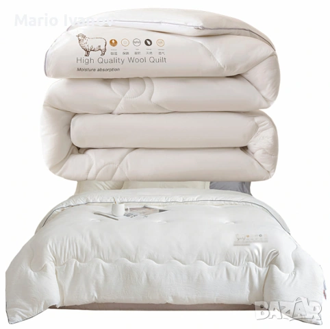 Капитониран чаршаф от нетъкана материя 1,80 x 2,00 м + 2 калъфки + Подарък Зимен юрган с овча вълна , снимка 7 - Спално бельо - 53379645