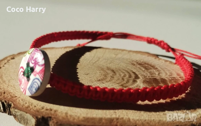 Комплект гривни,Копче за късмет, снимка 3 - Гривни - 53122422