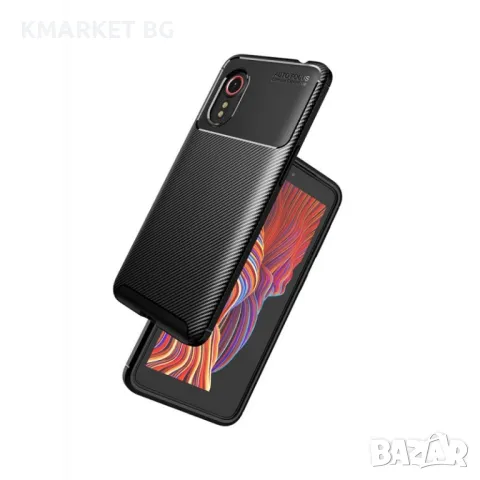 Samsung Galaxy Xcover 5 Удароустойчив Carbon Fiber Калъф и Протектор, снимка 6 - Калъфи, кейсове - 48469208