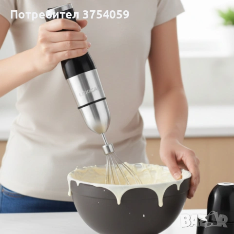 Мощен ръчен блендер Lexical-LHB-1666 6-в-1: Пасиране, разбиване и повече с 800W мощност, снимка 6 - Блендери - 53084892