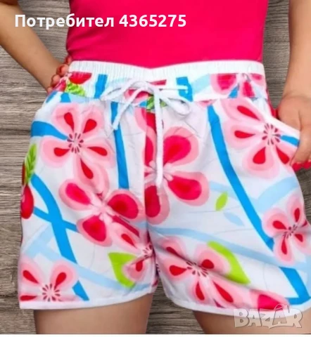 Ново❤️✅Къси дамски панталонки с джобчета❎S M L XL 🌞😍, снимка 4 - Панталони - 50556062