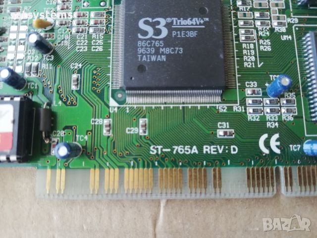 Видео карта S3 Trio64V+ ST-765A 2MB PCI, снимка 7 - Видеокарти - 45235629