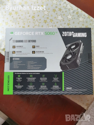 Видео карта Zotac gaming rtx 5060, снимка 2 - Други - 54025370