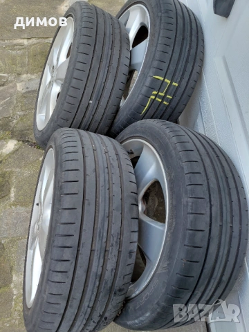 Оригинални ляти джанти 17-ки с летни гуми , снимка 3 - Гуми и джанти - 54090265