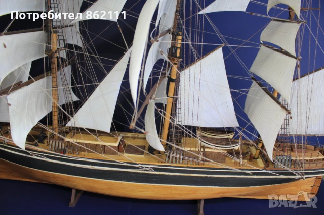 Макет на ветроходен кораб – клиперът Cutty Sark, снимка 7 - Колекции - 50425660