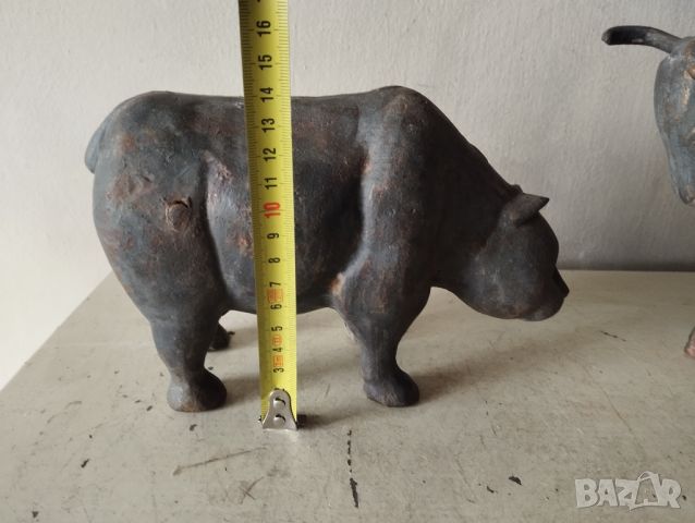 Две статуетки комплект- бик и мечка, снимка 2 - Други ценни предмети - 45280360