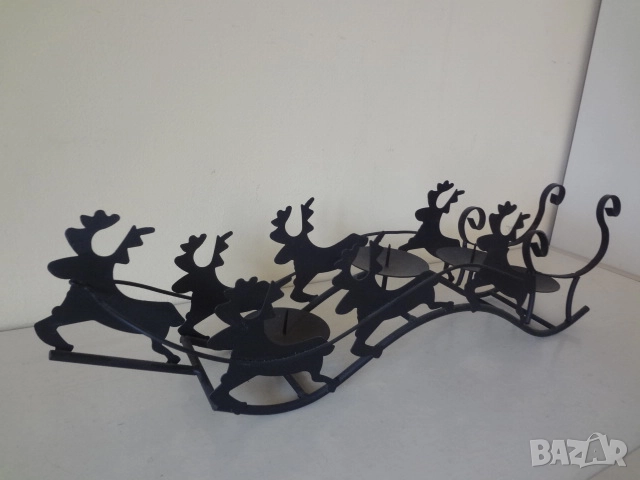 Нов метален свещник с еленчета от Виена, снимка 10 - Декорация за дома - 52794677