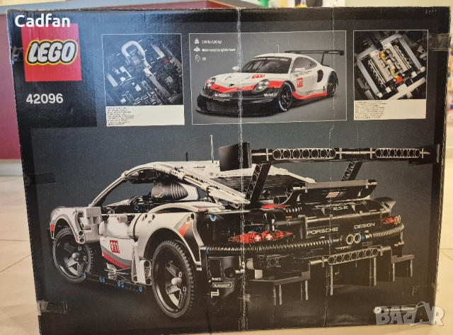 Запечатано LEGO Technic Porsche 911 RSR 42096, 1580 части, снимка 3 - Конструктори - 52438235