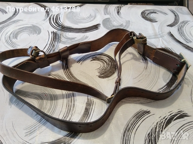 Военен кожен колан, снимка 2 - Колани - 53838503