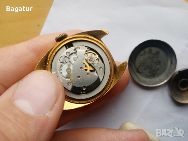 Часовник Заря 17 камней, 17 jewels, работещ, AU 10, снимка 7 - Антикварни и старинни предмети - 53509210