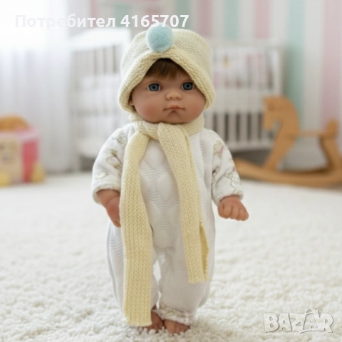 Бебе кукла 25 см с подвижни ръце и крака – идеален подарък за малките грижещи се сърца, снимка 4 - Кукли - 52841279