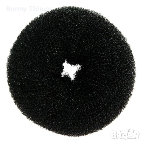 Дунапренена гъба за коса, черна, екрю и кафява 8см, за кок- Нова, снимка 2 - Други - 53412003