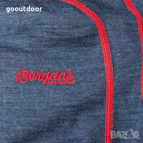 Bergans Fjellrapp HZ мъжка мерино блуза (S), снимка 3 - Спортни дрехи, екипи - 53601151