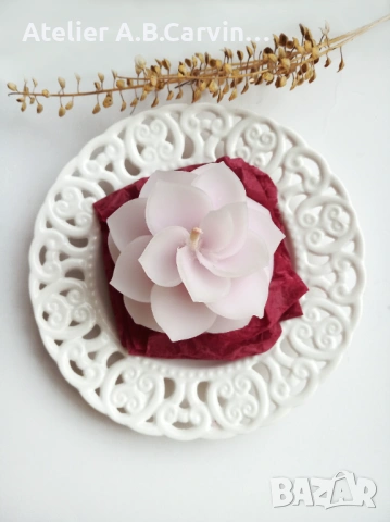 Декоративни ароматна свещ цвете Бегония, подходяща за подарък , снимка 5 - Изкуствени цветя - 53770349