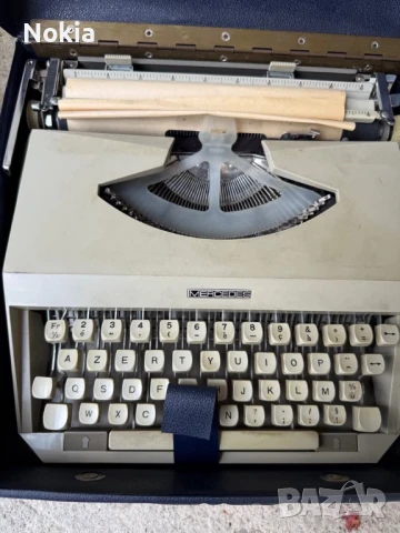 СТАРА РЕТРО ПИШЕЩА МАШИНА MERCEDES, снимка 3 - Ученически пособия, канцеларски материали - 50533758