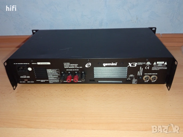 Профи усилвател, стъпало Gemini X3, снимка 5 - Ресийвъри, усилватели, смесителни пултове - 54152459